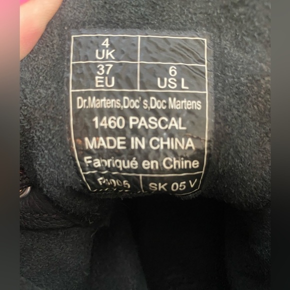 Dr. Martens 1460 Pascal Black Leather Lace Up Combat Boots US Ladies Siz… - Picture 9 of 9
